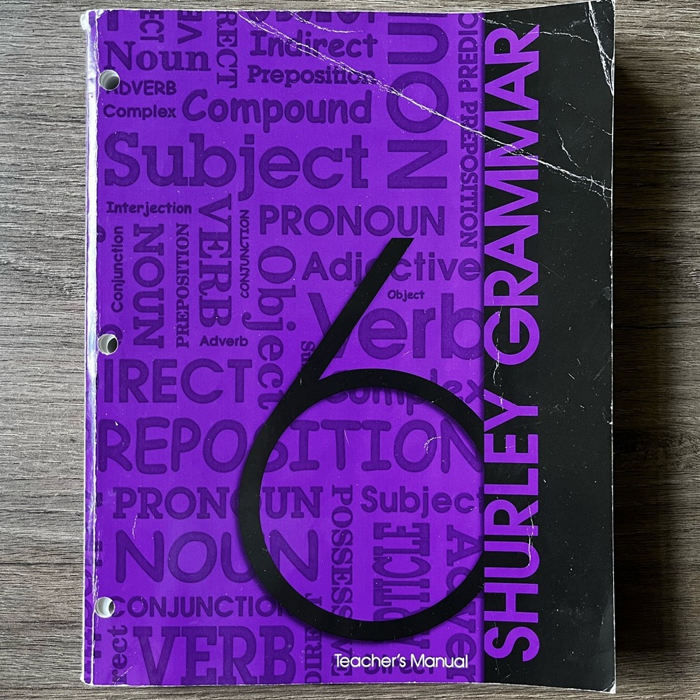Shurley Grammar 6 Teacher's Manual - Fair/Acceptable